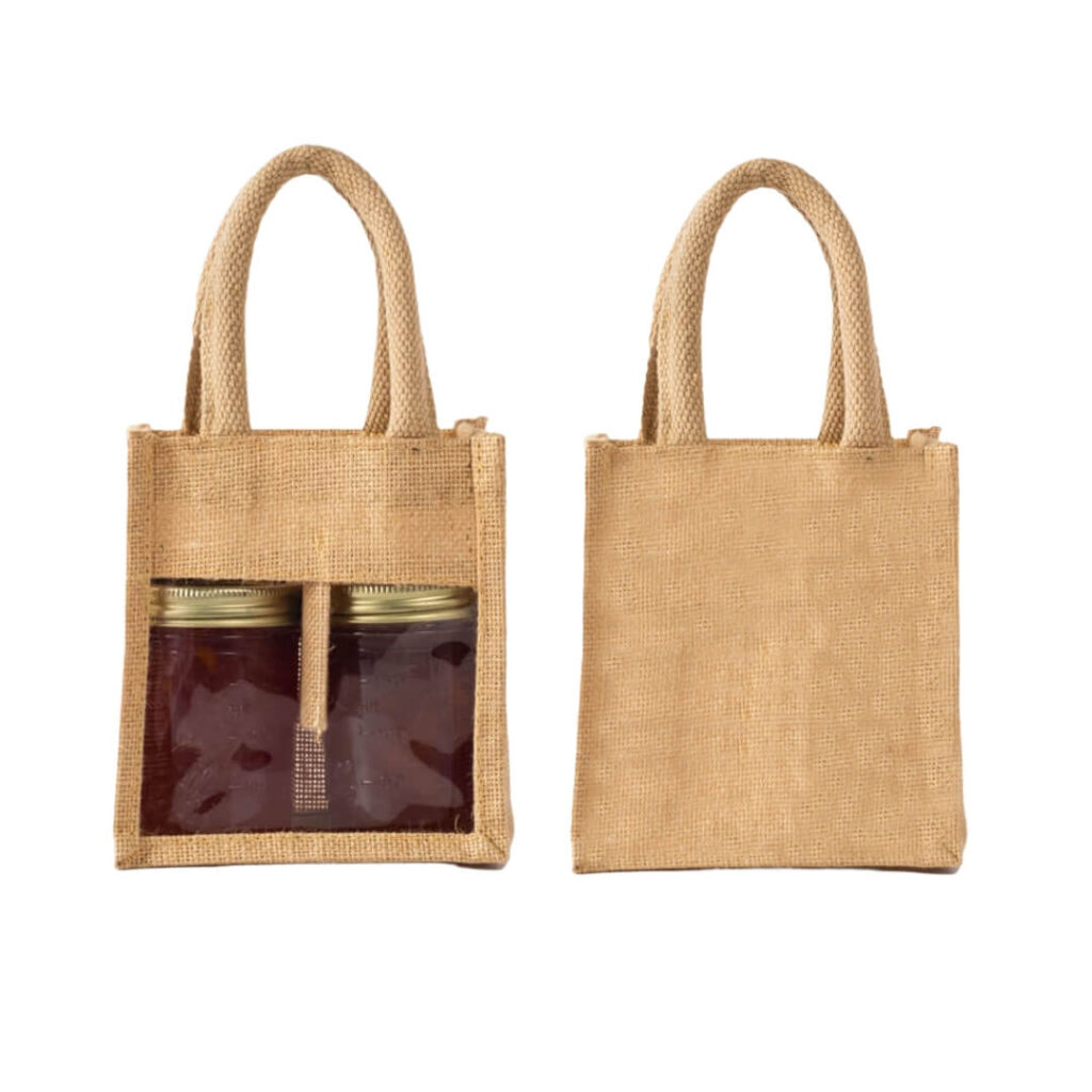 natural jute jar bag sample