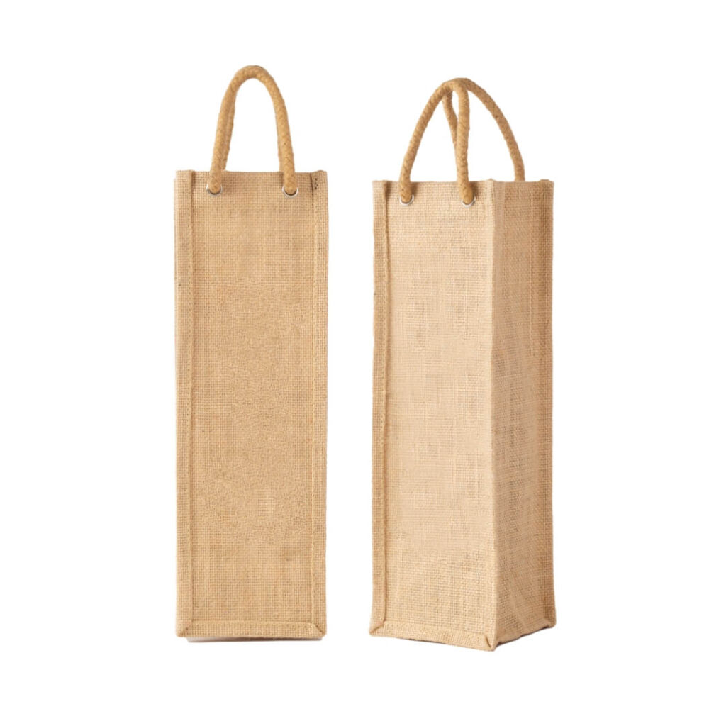 natural jute wine bag sample